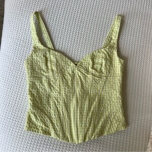 Lime Green Textured Women's Top